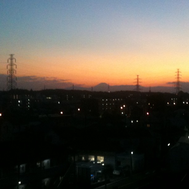 L’ombre du Fuji san pour conclure la journée !