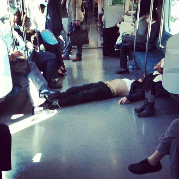 … et tout ça pour finir comme ça dans le métro…