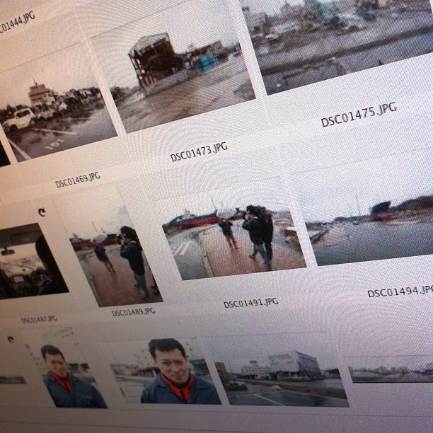 Le tri de mes photos sur les ravages du tsunami encore présent aujourd’hui à fait craquer le Mac, qui a planté…