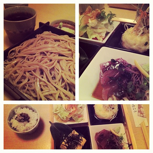 Avant de quitter Matsumoto pour rentrer sur Yokohama, on se devait de manger l’autre spécialité du coin : les Soba !