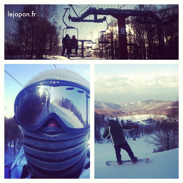 Fin de journée ski à Sapporo Teine… Je suis mort…….