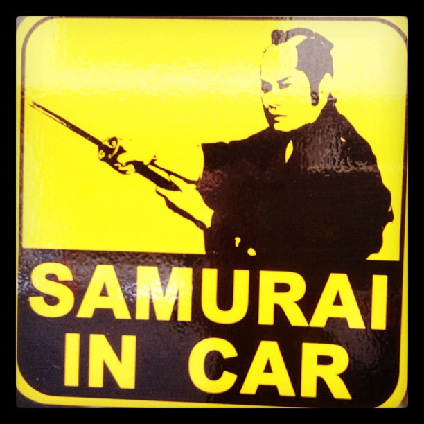 Samurai in Car !