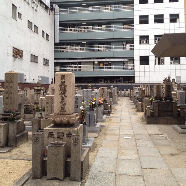 Cimetière urbain #osaka #kansai