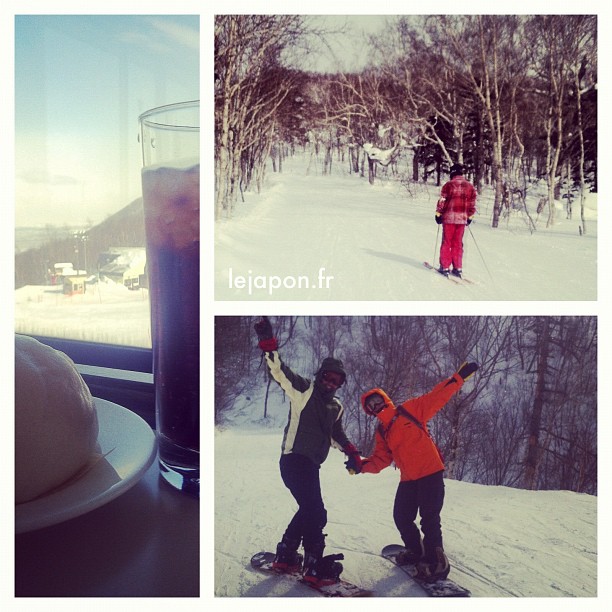 Piste noir pour ma 1er fois en ski… Merci @daniel_vlj ! Sapporo Teine