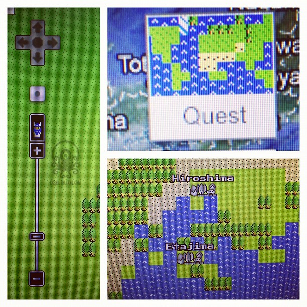 Aujourd’hui Google map à un mode « dragon quest I » 8 bit. Excellent Wayne!!
