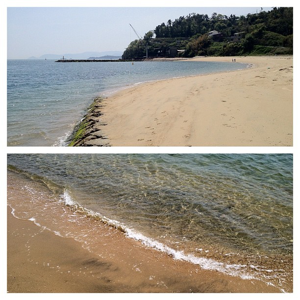 Détour par une petite plage de la mer intérieure