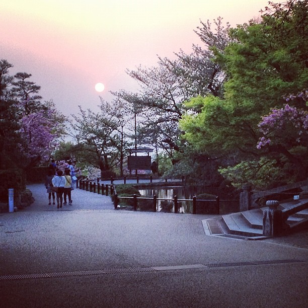 Soleil couchant sur Kyoto