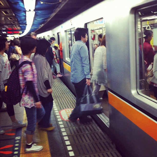 Wouha ! Y’a du monde en direction d’Asakusa dès 9h ! #GoldenWeek