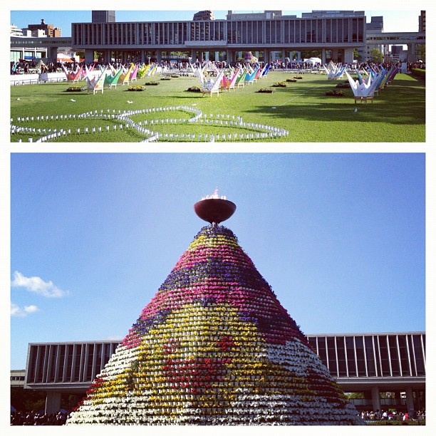 Aujourd’hui vous aviez le choix entre la fin du « Flower Festival » à Hiroshima…