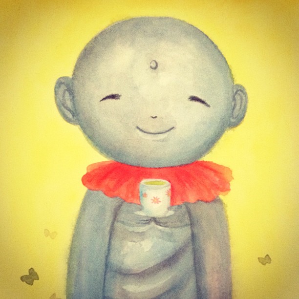 Sourire de Jizo dessiné par un écolier