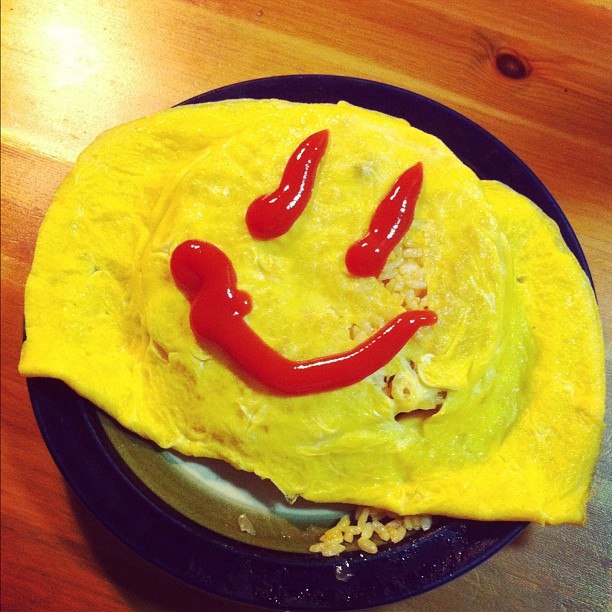 Bonne nuit du Japon avec en cadeau mon Omurice du soir que j’ai grave raté…