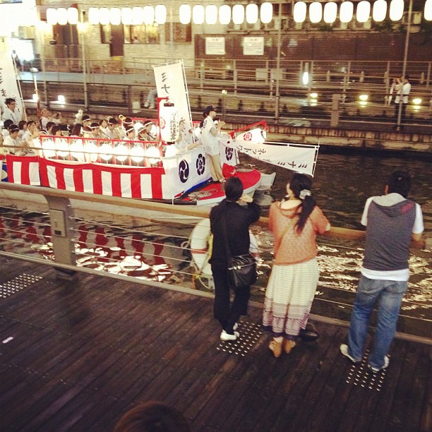 Matsuri sur l’eau à Dōtonbori