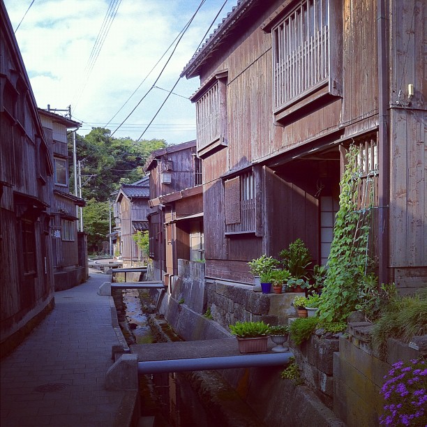 Un peu déçu par le tout petit village Shukunegi… Quelques maisons en bois et c’est tout…