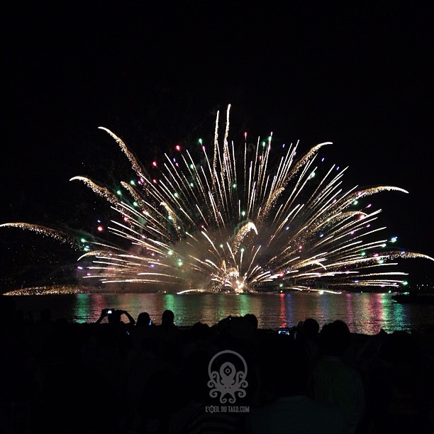 Du coup j’ai organisé un petit feu d’artifice sur une petite île à coté de chez moi:D