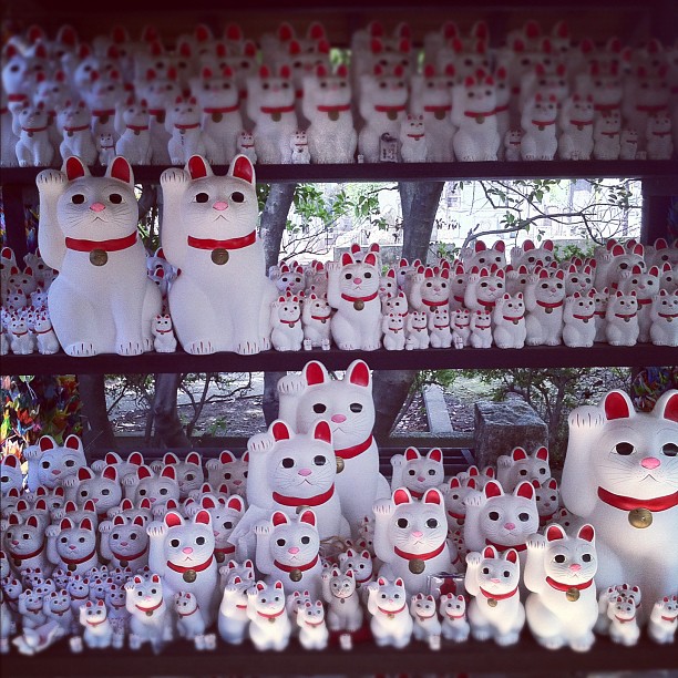 Le temple où sont nées les Maneki Neko