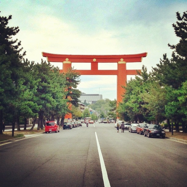 Le grand Torii du sanctuaire Heian