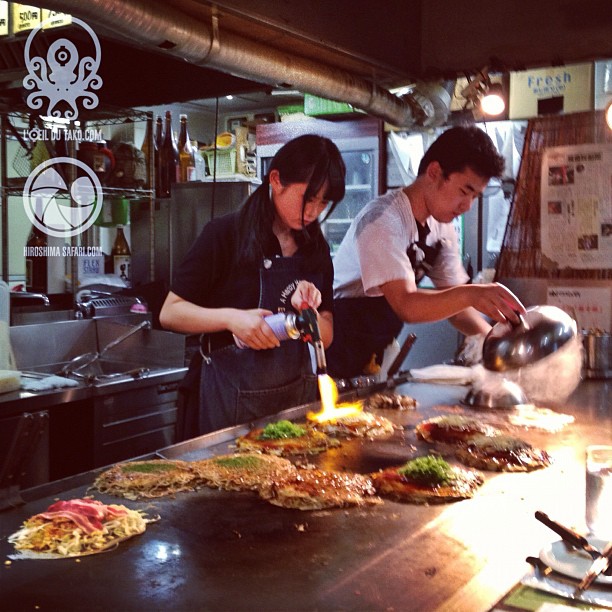 Un okonomiyaki fignolé par Takara-san ça n’a pas de prix :)