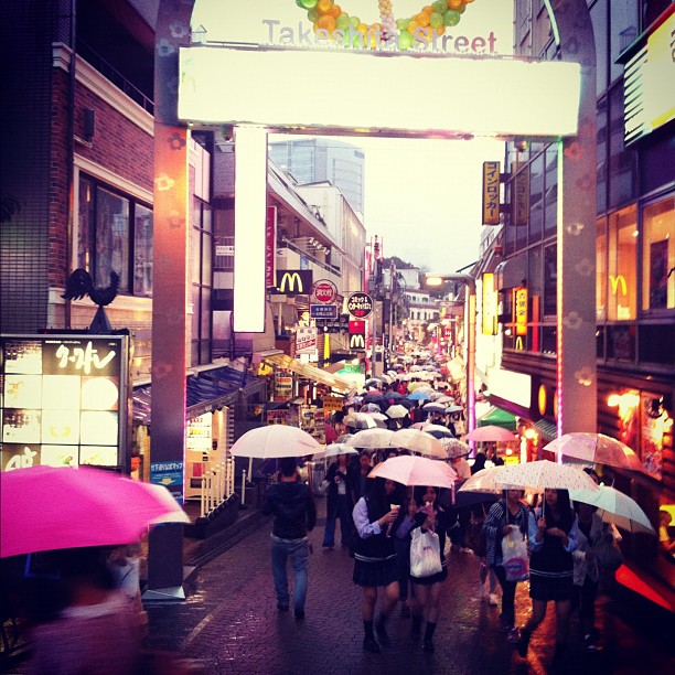 Takeshitadori sous la pluie !