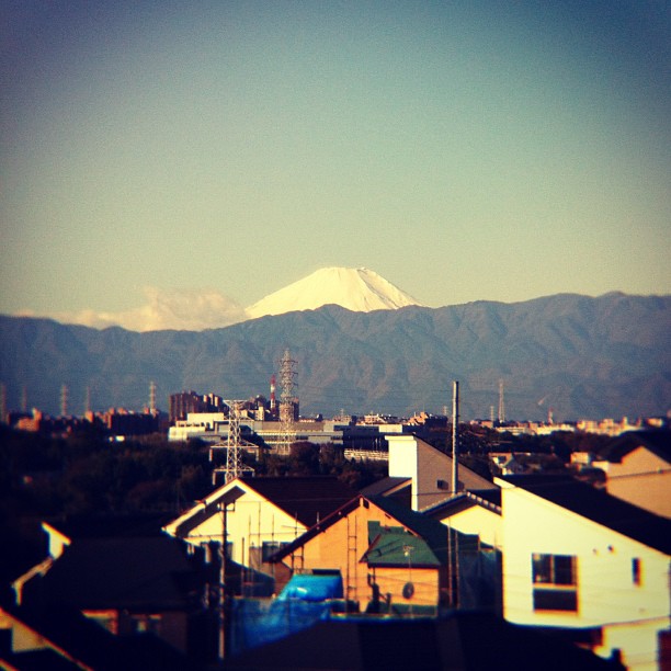 #fujireport : vue parfaite sur le Fuji ce matin !