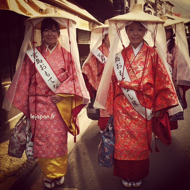 Agréables rencontres à Miyajima !