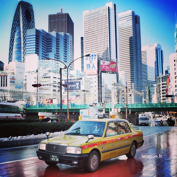 Taxis à Shinjuku pour revivre Lost In Translation !