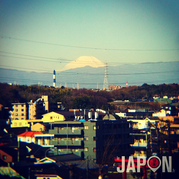 #fujireport : belle vue sur le Fuji ce matin. Direction Tokyo pour faire un #sakurareport ;)