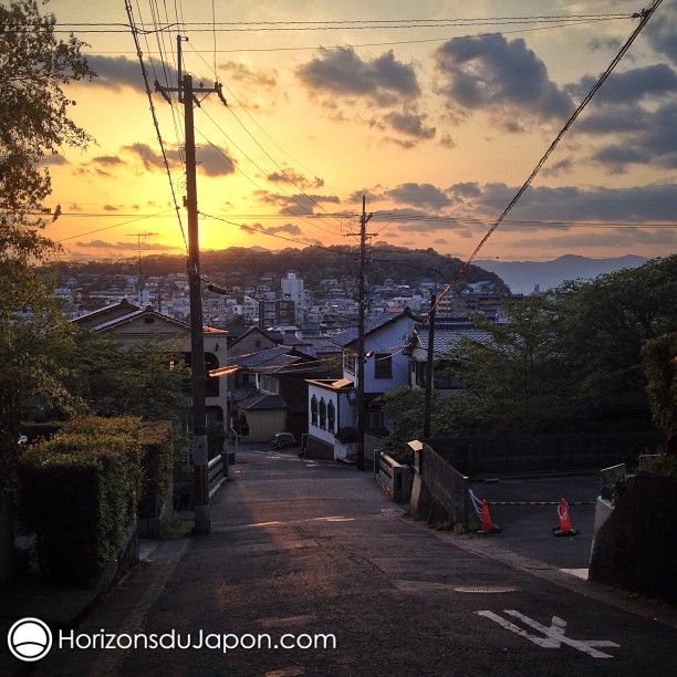 Fin de journée depuis l’est de Kyoto