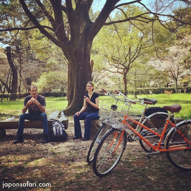 Journée de visite en vélo à Kyoto aujourd’hui et Pause Onigiri au Palais Impérial