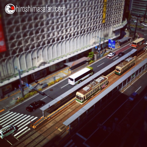 Les tramways d’Hiroshima.