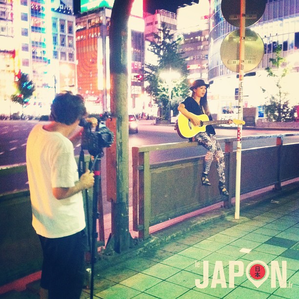 Mini tournage de clip musical à Shinjuku by Night