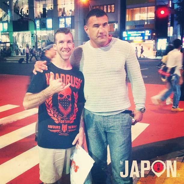 Rencontrer par hasard Jérôme Le Banner… Dany a eu une conclusion parfaite à son Tokyo Safari ;)