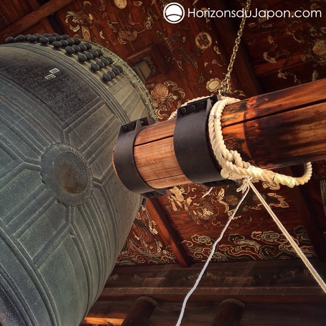 La cloche du temple Hōkōji à Kyoto. Une des plus grandes du Japon