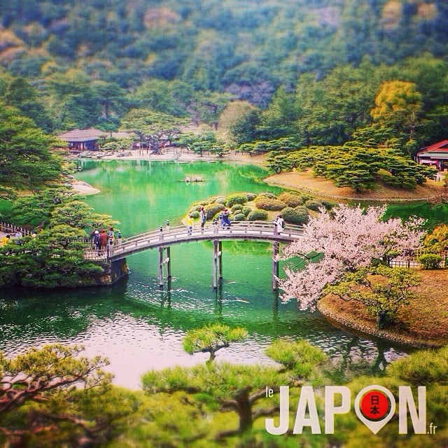 Le jardin japonais Ritsurin à Takamatsu (printemps 2009)