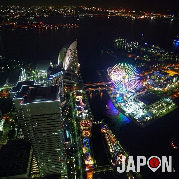 Minato Mirai 21 by Night ! Que j’aime faire découvrir lors des Yokohama Safari !