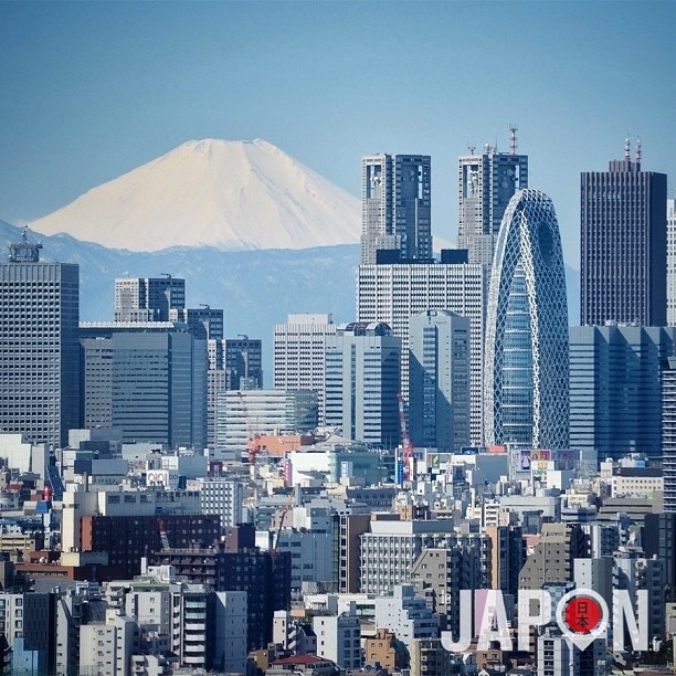 #fujireport : Ohayo ! Shinjuku et le Fuji San :)