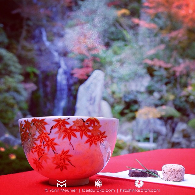 Pendant ce temps là…Thé vert et wagashi à Hiroshima.