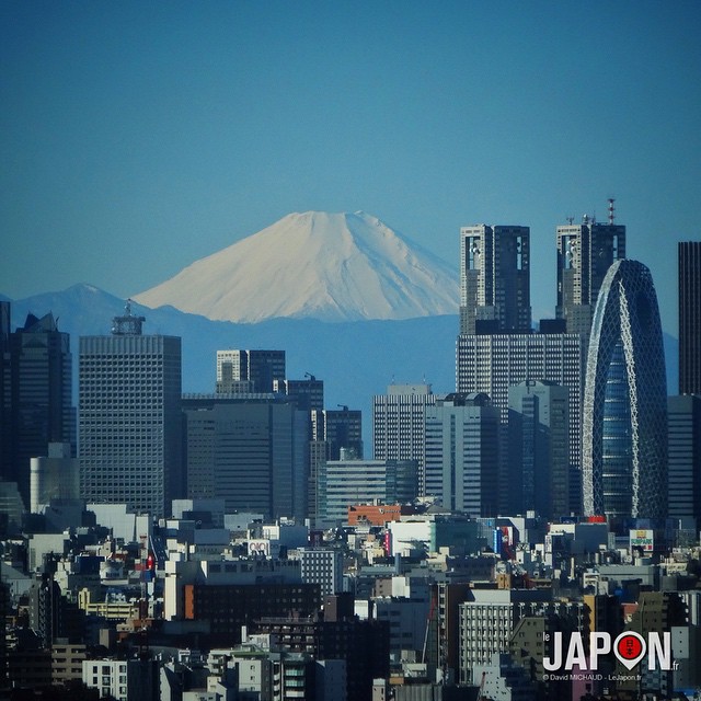 Fuji san ! Voilà notre horizon pour les 3 prochains mois à Tokyo !