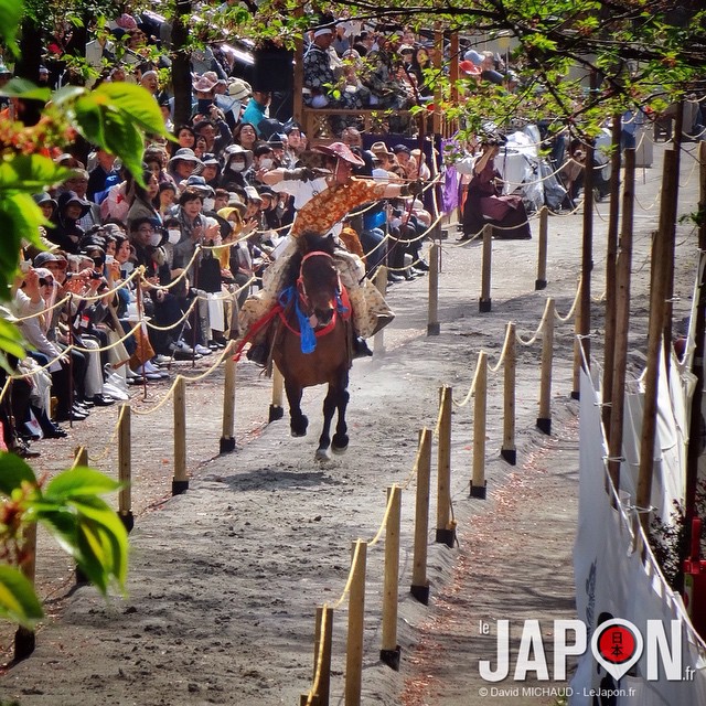 Yabusame (tir à l’arc à cheval) d’Asakusa était gratuit avant… Aujourd’hui il faut payer 2000¥ pour y avoir une place correcte…