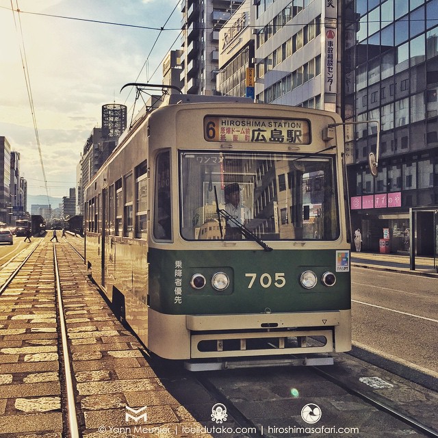 Le joli tram de Hiroshima.