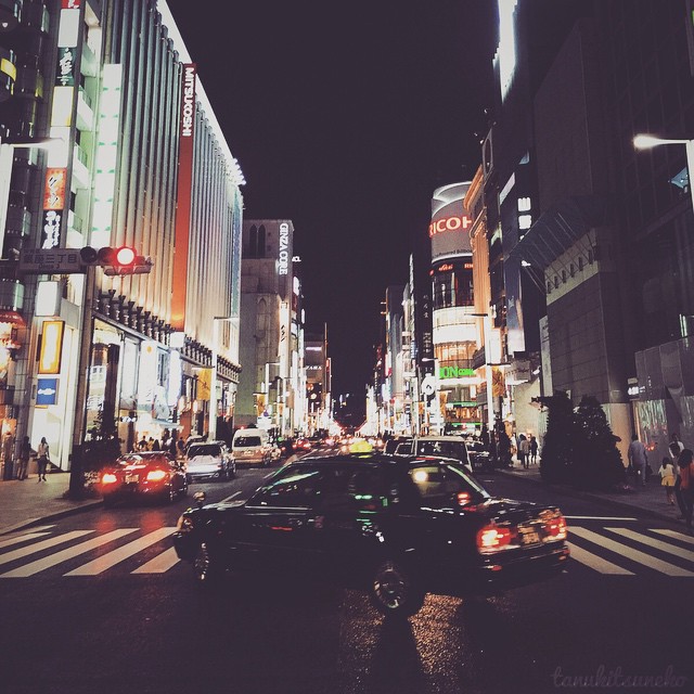 Il y a comme un sensation années 80 à Ginza ce soir