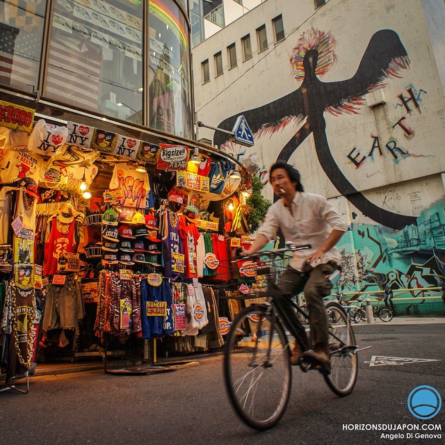 Amemura, un des rares endroits au Japon où l’on peut voir un peu de Street Art.