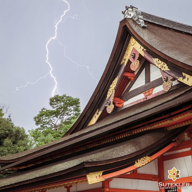 Un petit orage surprise histoire de pimenter la fin de journée !