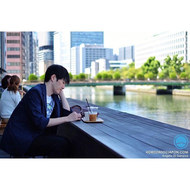 Relaxing Morning Coffee in Osaka