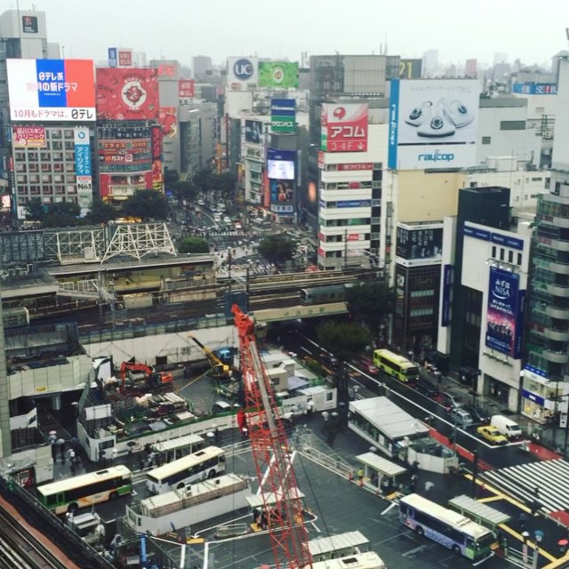 Shibuya sous la pluie