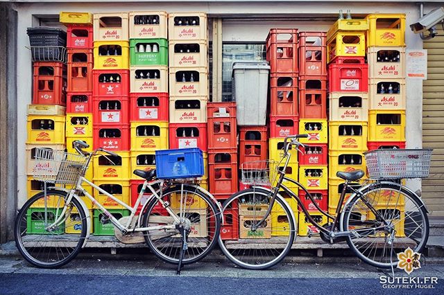 Le mur de bouteilles #japon #kyoto #kyotosafari
