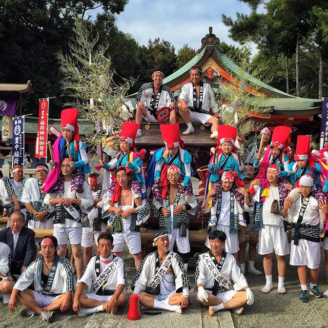 La photo de groupe du Matsuri d’automne de mon quartier