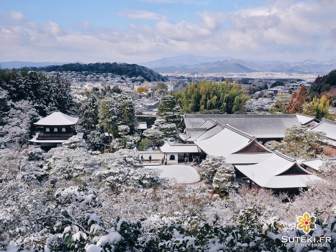 Une dernière photo sous la neige pour la route #japon #kyoto