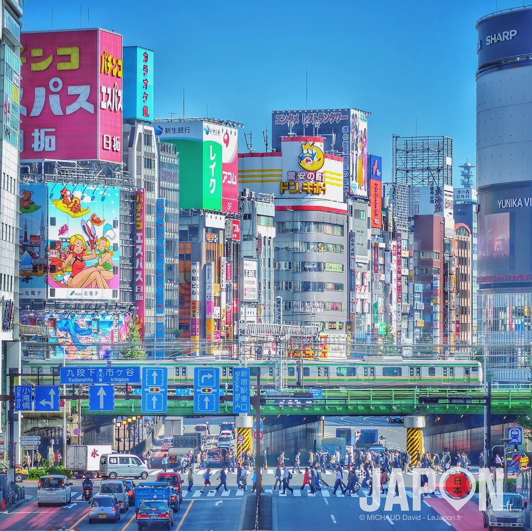 Tokyo enfin sous le soleil ! Le spot photo de Shinjuku 😉☀️ #Shinjuku #Tokyo #TokyoSafari