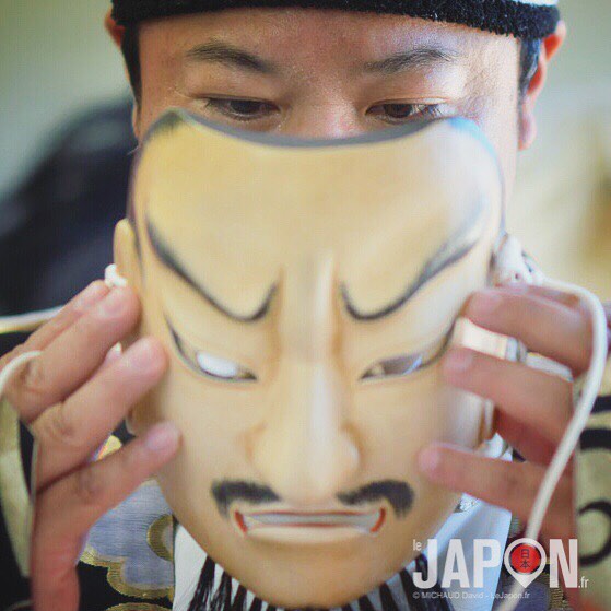 Quand l’acteur de Kagura fait tomber le masque… 😌👺 #Kagura #izumo #izumoexperience