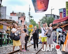 Les lanternes volantes à Taïwan pendant notre #taiwansafari